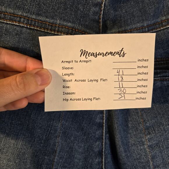 Vintage Y2K Democracy 16W  Blue Classic Bootcut Jeans [0452] - Picture 5 of 10